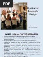 Qualitative Research Design