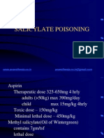 SALICYLATE POISONING SIGNS AND TREATMENT