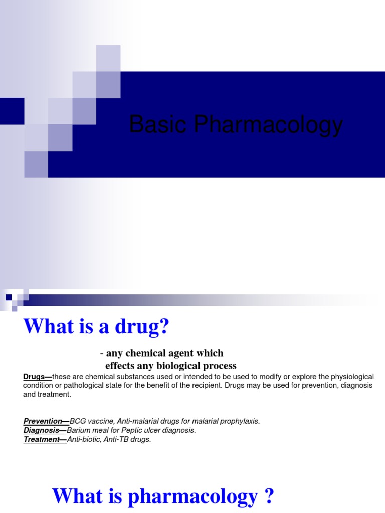 Basic Pharmacology PDF Receptor Antagonist Pharmacology