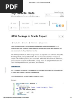 SRW Package in Oracle Report