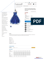 Cheap Dark Blue Flower Girl Dress