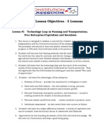 11-1 Detailed Lesson Objectives - 5 Lessons