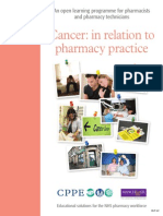 Cancer in Relation to Pharmacy- career