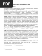 Contrato de Prestamo Entre Particulares Con o Sin 