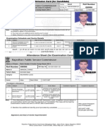 Roll Number 690066: Examination Schedule and Centre Details