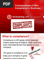 Consequences of Non-Compliance in Business