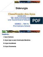 CLASSIFICAÇÃO DOS AÇOS - SAE - AISI - ASTM
