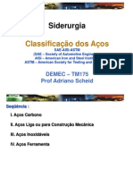 Classificação Dos Aços - Sae - Aisi - Astm