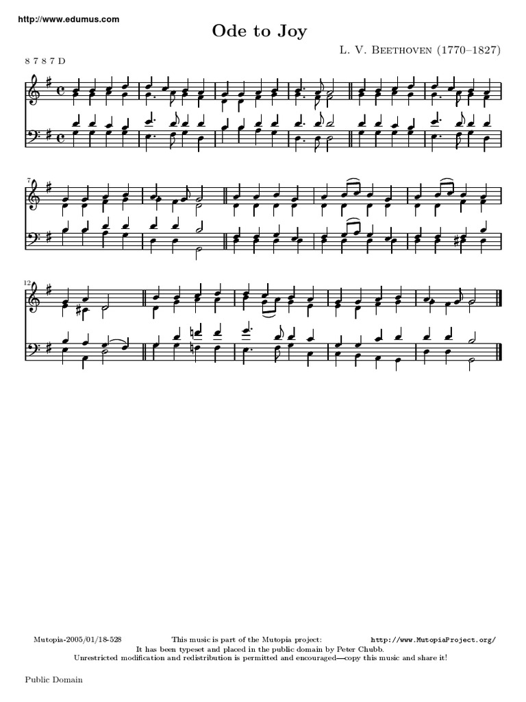 Beethoven Inno Alla Gioia