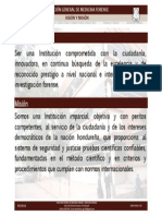 Visión y Misión de La Dirección General de Medicina Forense