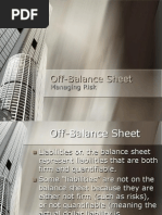 Off-Balance Sheet - Risk Management