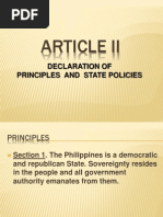 Article II of the 1987 Philippine Constitution