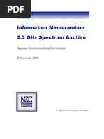 2.3GHz Auction Information Memorandum