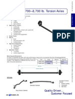 2700 3700lbs Torsionaxle