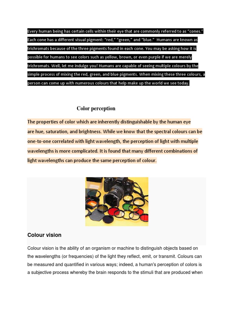 Understanding Human Color Vision | PDF | Color | Visual System