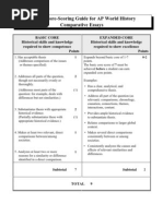 Comparative Generic Rubric