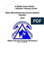 Basic Mountaineering Course Student Handout 2010