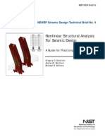 Nonlinear Structural Analysis for Seismic Deign