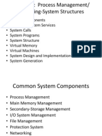 Lecture 3 Process Management Operating-System Structures