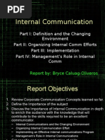 Internal Communication Report