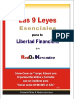 9 Leyes para Libertad Financiera en RDM Pergamino