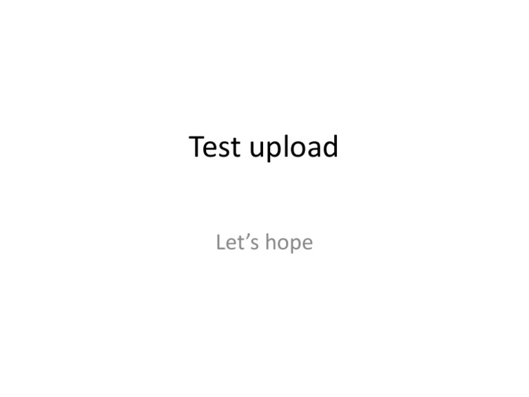 Test File Upload | PDF