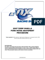 2007 32MM VANILLA Fork Noise Abatement Procedure: Shrink Wrap (P/N: 006-00-001-A), Ruler