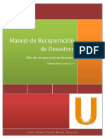 Plan de Recuperación Ante Desastres