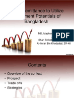 Using Remittance To Utilize Investment Potentials of Bangladesh