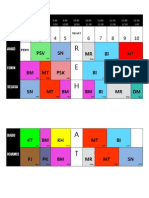 Jadual Waktu Kelas 5 Tekun 2014. (Untuk Gantung Di Kelas)