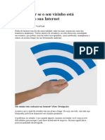 Como saber se o seu vizinho está roubando sua Internet