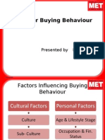 Consumer Buying Behaviour: Presented by Harshil Shah