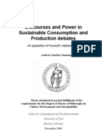 Discourses and Power in Sustainable Consumption and Production Debates - An Application of Foucault's Methodologies