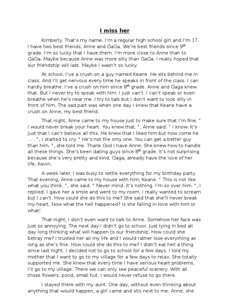 story on essay in english