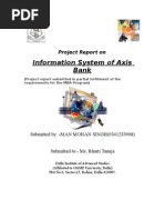 Download Information System Management OF AXIS BANK by my frnd ganesha SN19570092 doc pdf