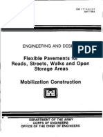 EM 1110-3-131 - Flexible Pavements For Roads, Streets, Walks and Open Storage Areas - Mobilization Construction - Web