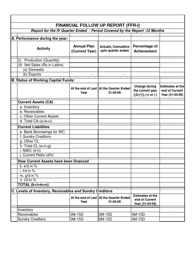 3 sbi Ffr I Ii Format Fixed Asset Expense