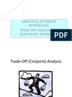 Analytical Attribute Approaches: Trade-Off Analysis and Qualitative Techniques