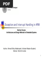 Interupt in Arm