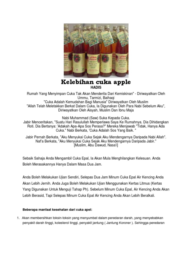 Kelebihan Cuka Apple Pdf
