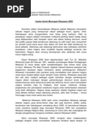 Esei Penuh Tajuk Wawasan 2020