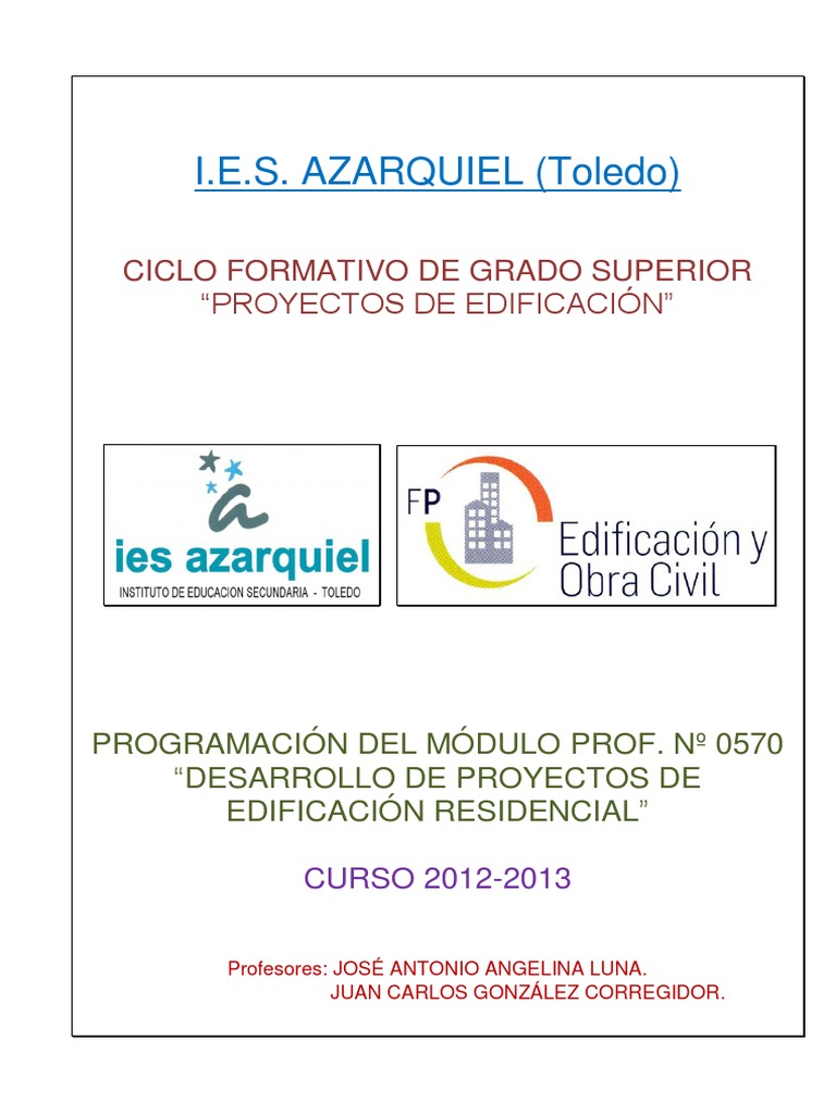 0570 Desarrollo De Proyectos De Edificación Residencial Pdf Plan De