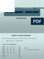 04 - Stabilnost - Hurwitz I Routh