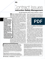 Contract Issues: & Construction Safety Management