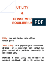 Utility & Consumer Equilibrium