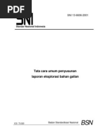 Download SNI-Tata Cara Umum Penyusunan Laporan Eksplorasi Bahan Galian by Ivan Taslim SN195789081 doc pdf