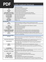 Microsoft Word 2003 Keyboard Shortcuts