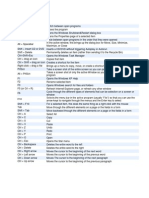 Windows XP Shortcut Keys