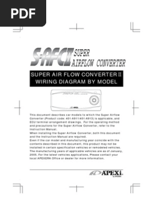 APEXi S-AFCⅡ APEXI SAFC 2 S-AFC 2 Super Air Flow Converter II safc2