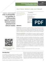 Antimicrobial Efficacy of N - (3 - Chloro - (Substituted Aryl) - 4-Oxoazetidin - 1-Yl) Pyridine-4 - Carboxamides Against Resistant Bacterial Strains Obtained From Clinical Isolates